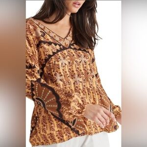 Talisman Sitara long sleeve  blouse XL NWT